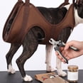 thumbnail image 5 of Cat Grooming Sling Hanging Restraint Bag Breathable Hands Free Suspended Support for Cats Small Dogs Bathing Nail Trimming Ear Cleaning Scratch Proof(Coffee-XS), 5 of 6