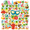 3A, variant on 35pcs-50pcs Cartoon Kids Stickers Tropical DIY Stickers Beach Kids Stickers for Laptops Fridge Suitcase