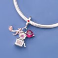 thumbnail image 3 of 925 Sterling Silver Gramophone Dangle Charm For Bracelets & Bangle Pendant Jewelry, 3 of 4