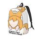 thumbnail image 1 of Balery Prince Corgi Dog Mochila Clásica Impresa Básica para Viaje, Mochila Escolar Resistente al Agua, Mochila de Lona con Correas Ajustables-Small, 1 of 5