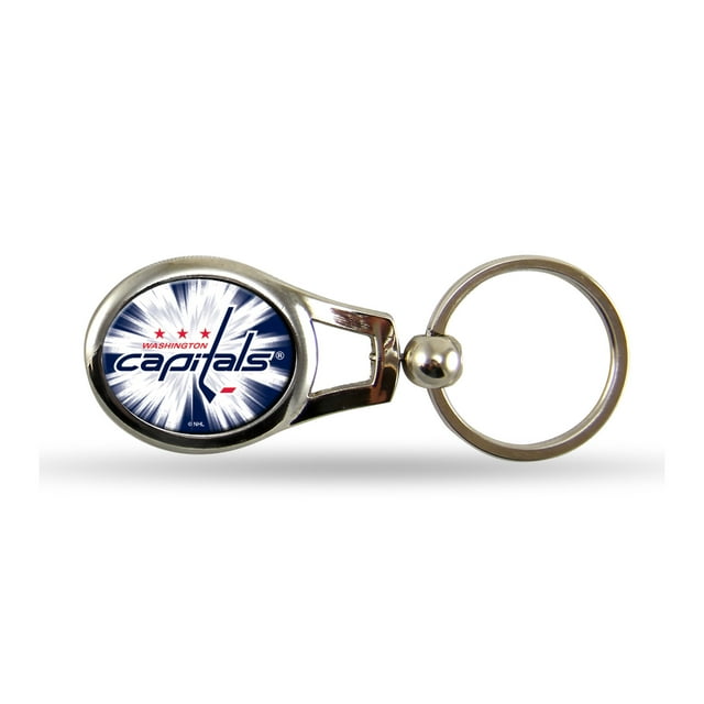 Washington Capitals Official NHL 2 inch Oval Key Chain Keychain by Rico Industries