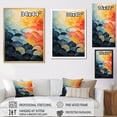 thumbnail image 4 of Designart "Geometric Cubism Clam Seashores" Clam Floater Framed Canvas Prints, 4 of 5