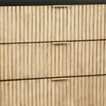thumbnail image 3 of Accent Chest with 3 Corrugated Drawers and Metal Base, Black, 3 of 5
