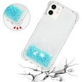 thumbnail image 5 of Compatible with iPhone 12 Case Glitter Liquid Cute Clear Phone Case Floating Quicksand Shockproof Protective Bumper Silicone Soft TPU Case for iPhone 12/12 Pro 6.1 Inch Star Blue YB, 5 of 12
