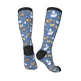 thumbnail image 5 of Lsque Chicken Family Printed Crew Socks Men's Women's LightWeight Thin Casual Calf Socks ,Knee High Socks,Cotton Socks, 5 of 9