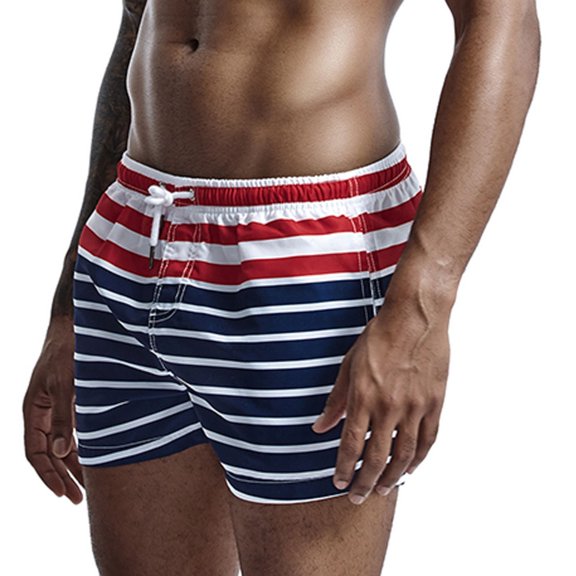 Vedolay Men's Shorts Men's Cargo Hiking Shorts Elastic Waist Relaxed Fit Summer Casual Outdoor Cotton Shorts,Red M