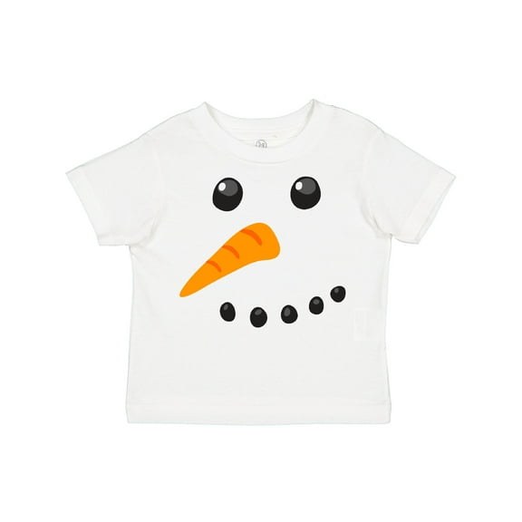 Inktastic Snowman Face Boys or Girls Toddler T-Shirt