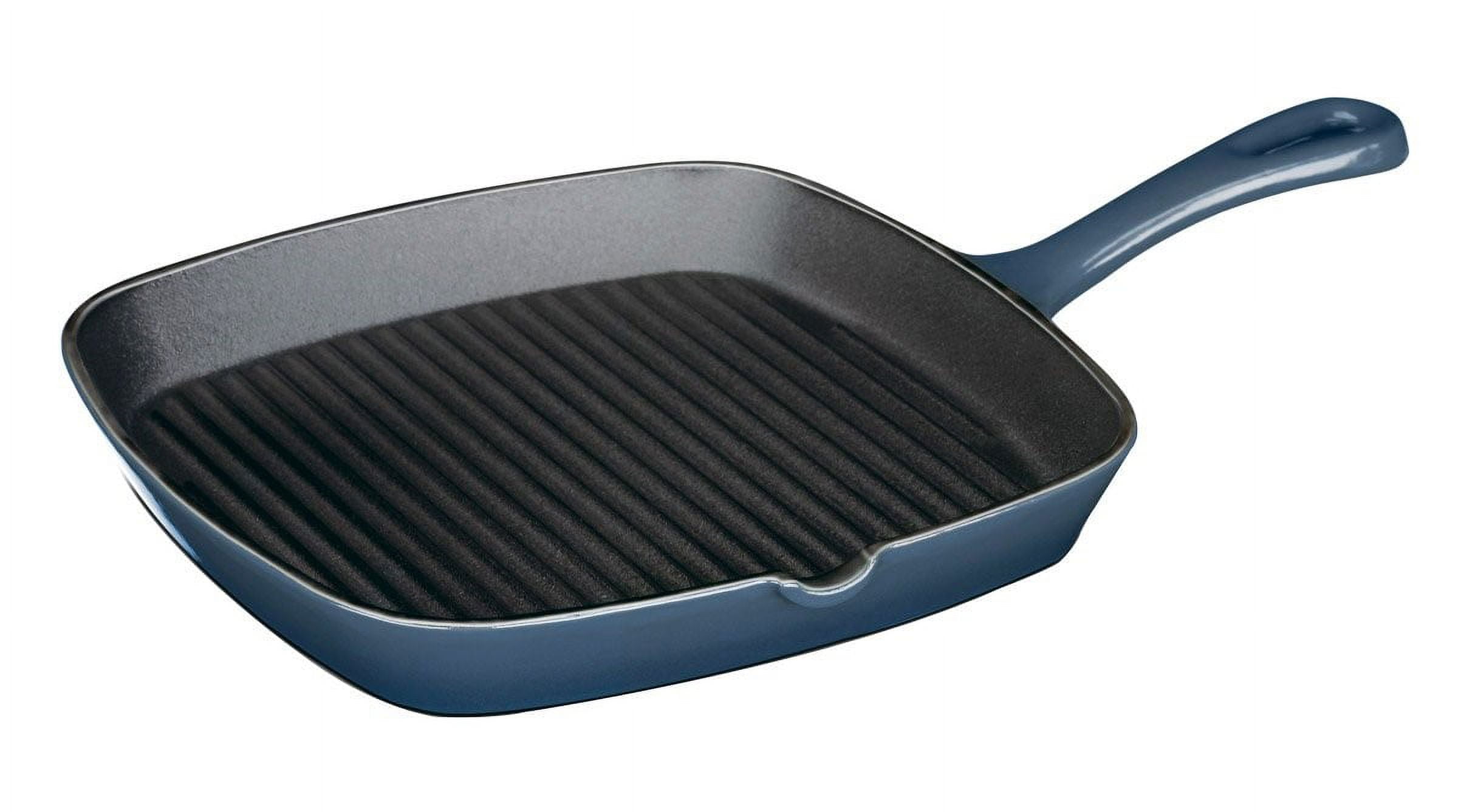 Professional Square Cast Iron Griddle Pan - 25cm