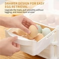 thumbnail image 3 of Plastic Egg Storage Holder Practical Kitchen Egg Storage Container Drawer Design Egg Tray with Vents for Home Kitchen Refrigerator Egg, 3 of 9