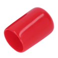 thumbnail image 4 of Lot de 100 embouts de protection ronds en PVC, flexibles et ignifuges, pour filetage de vis, rouge, 12 mm, 4 of 4