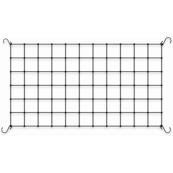 Deally 1.97' x 2.63' Grow Tent Trellis Netting,Heavy-Duty Elastic Plant Net with Steel Hooks, Flexible Hydroponics Support for Grow Tents,Gardening, and Horticulture