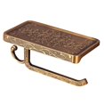 thumbnail image 1 of Vintage Toilet Paper Holder Bathroom Metal Roll Tissue Rack Wall-Mounted Retro Phone Towel Shelf, 1 of 9