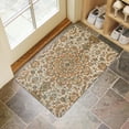 thumbnail image 4 of Boho Yellow Vintage Carpet Door Mat Welcome Door Mat for Front Door, Home Entrance, Yard, Floor, Patio, Non Slip Spring Summer Welcome Mat Indoor Outdoor Doormat 30"*17", 4 of 6