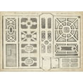 thumbnail image 2 of d Argenville, DeZallier 14x11 Gold Ornate Wood Framed with Double Matting Museum Art Print Titled - Antique Garden Design II, 2 of 4