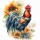 thumbnail image 1 of 5D DIY Taladro Diamante Pintura Gallos Kit Del 40x40cm, 1 of 9