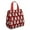 Pink Bichon Frise, variant on Husky Dog Flower Floral Insulated Lunch Bag for Women & Adults,Large Portable Soft Cooler Lunch Bag,Thermal Food Storage Tote with Pearl Cotton,8.66L,8.75x5.75x9.5 Inch