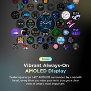 Motorola Moto Watch 120 1.43 AMOLED Bluetooth AI Smartwatch, Silver