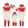 thumbnail image 5 of AGWOLF Family Matching Halloween Onesie Pajamas,Tie Dye Printed Hooded Zipper Jammies Sleepwear Long Sleeve One-Piece Pjs Loungewear for Halloween Night Mom XXL, 5 of 5