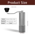 thumbnail image 3 of Manual Coffee Grinder with Adjustable Coarseness Settings, Capacity 30g with Stainless Steel Conical Burr, Ideal Gift for Coffee Lover Office Traveling Camping, 3 of 6