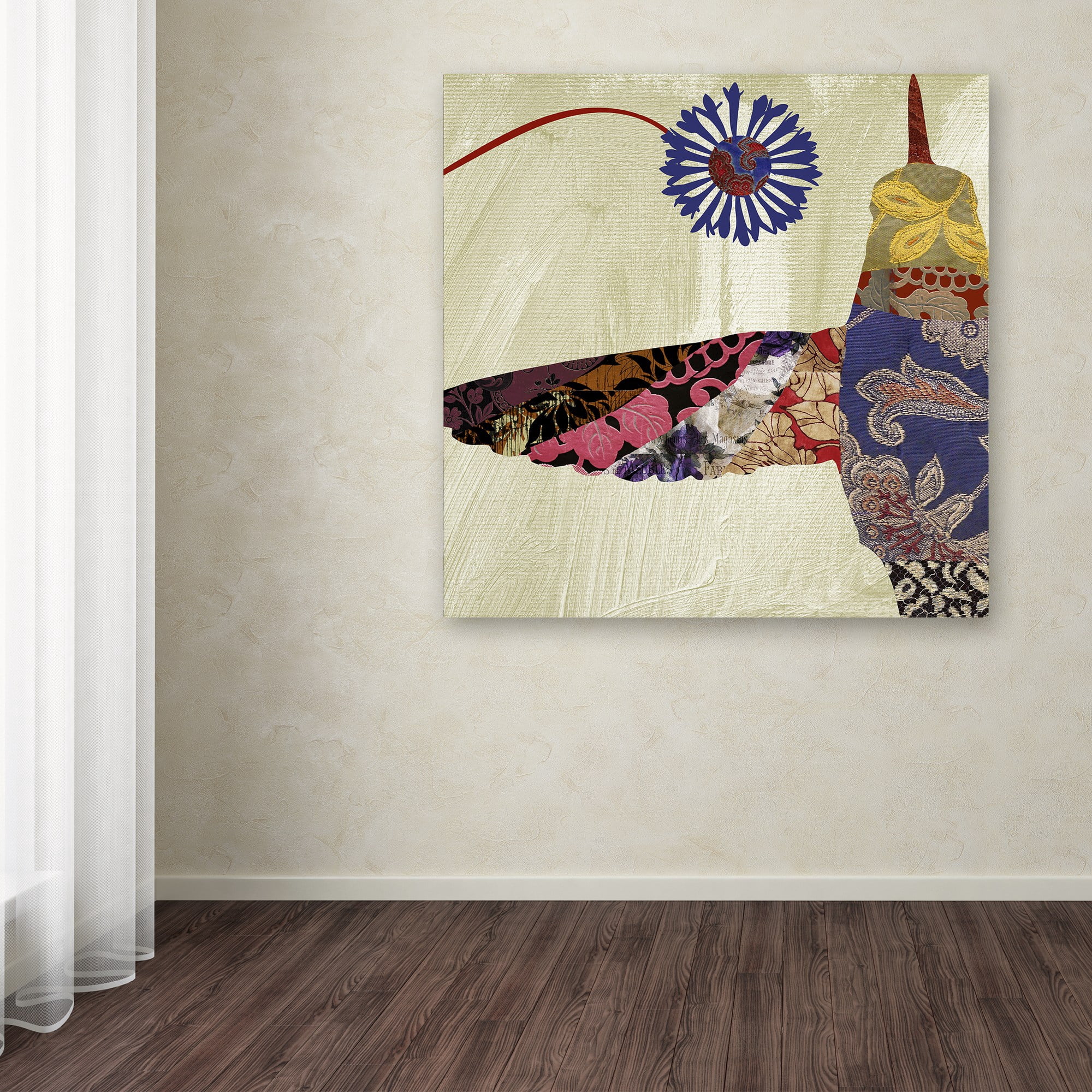 Trademark Fine Art "Hummingbird Brocade I" Canvas Art by Color Bakery