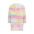 thumbnail image 5 of Sriper Tie-Dye T-Shirts for Adults,3/4 Sleeve Trendy Shirts for Women,Cotton Elbow Sleeve Blouses,Casual Ladies Tops,Tunic Pullover Loose Fit,Camisetas Mujer,Fall Fashion 2025 Pink S, 5 of 5