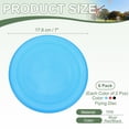 thumbnail image 2 of Uxcell Soft Flying Disc, Sports Flying Discs All Ages Outdoor Flying Disc Training Playing Lightweight Durable 6 Pcs & 7" & Blue/Red/Black-Fitting For(Beach/Backyard/Lawn/Park Camping), 2 of 6