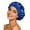 Blue, variant on Satin Silk Bonnet for Sleeping, Adjustable Double Layer Silk Sleep Cap for Women & Men, Soft Satin Lined Bonnet for Natural & Curly Hair, Blue