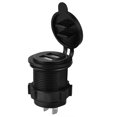 thumbnail image 3 of Cargador de coche resistente al agua, cargador USB dual resistente al agua, cargador de coche USB, adaptador de cargador de coche, elegante y moderno, 3 of 9