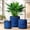 Blue, variant on Ceramic Plant Pots, 3 Piece Indoor Planters Set with Drainage, 4.25+5.25+6.25 Inch Flower Pots for Succulents, Snake Plant, Pothos, Money Tree, Blue