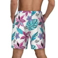 thumbnail image 4 of Haiem Hawaiian Style Mens Swim Trunks with Compression Liner 2 in 1 Swimming Shorts Stretch Swimwear Quick Dry,Board Shorts-XX-Large, 4 of 9
