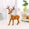 thumbnail image 2 of Techinal 15/20/25/30/35cm Simulation Plush Reindeer Christmas Deer Xmas Elk Decorations, 2 of 16