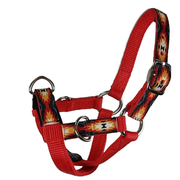 Tahoe Tack Nylon Overlay Sheep and Goat Training Halter with Padded Noseband and 6 Month Warranty