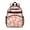 Pink Daisy Flower, variant on Dark Blue Daisy Flower Pattern Backpack for School,Cute School Bag,Schoolbag with Adjustable Shoulder Straps & Padded Back,15.25"x11.5"x5.25"