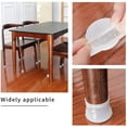 thumbnail image 5 of 24 tapones de silicona para patas de sillas, almohadillas de silicona para muebles, mesas, protectores de patas antiarañazos para sillas, mesas, sofás de casa, 28-45 mm (transparente), 5 of 5