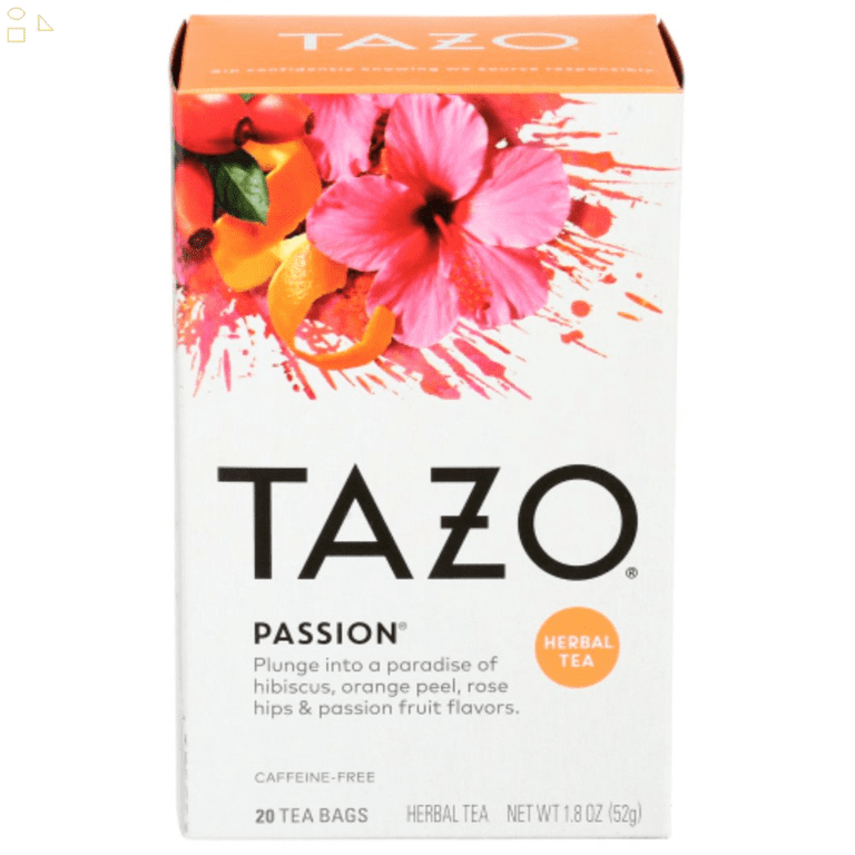 TAZO Passion Herbal Tea Bags, Hibiscus and Passion Fruit, Kosher