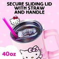 thumbnail image 6 of Silver Buffalo Sanrio Hello Kitty Waving Stainless Steel Tumbler with Handle and Straw, Fits in Standard Cup Holder, 40 Ounces, 6 of 9