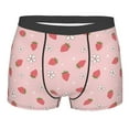 thumbnail image 4 of Goofa Floral Strawberr Printed Men's Boxer Briefs Underwear, Moisture-Wicking Underwear, Trunk,Soft and Breathable Cotton Underwear-Large, 4 of 9