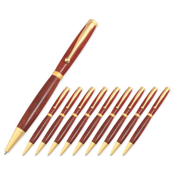 Legacy Woodturning, Fancy Pen Kit - Satin Gold, 10 Pack