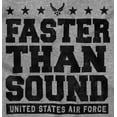 thumbnail image 2 of US Air Force USAF Faster Than Sound Zip Up Hoodie Men's Women's Brisco Brands L, 2 of 6