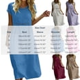 thumbnail image 4 of Summer Dresses for Women Casual Crewneck Short Sleeve Loose Hollow out Flowy Cotton Beach Vacation Midi Dress,Sizes S-2XL, 4 of 10