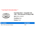 thumbnail image 2 of Front Brake Rotor - Compatible with 1983 - 1994 Chevy S10 Blazer 4WD 1984 1985 1986 1987 1988 1989 1990 1991 1992 1993, 2 of 2