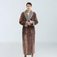 thumbnail image 4 of Camisón de franela para otoño e invierno, albornoz grueso y alargado para parejas, ropa de casa para hombres, 4 of 6