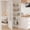Beige, variant on Behind The Door Storage 5 Tiers Narrow Wall Shelf, Space-Saving Behind Door Storage, Slim Metal Shelf for Kitchen Bathroom Living Room