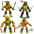thumbnail image 3 of 4 Pcs-6 Pcs Ninja Turtles Film Version Dessin Animé Poupée Raphael Figurine d'Action Modèle Jouets d'Anniversaire, 3 of 5