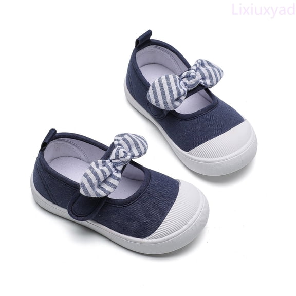 Lixiuxyad Baby Sneakers For Girls First Soft Breathable Lightweight Comfortable Toddler Shoes With Floral Bow Design Running Athletic Shoes Sizes 6(Toddler 12-15 Months)
