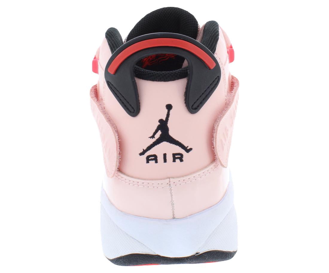 Nike Jordan 6 Rings GS Girls Shoes Size 7, Color: Atmosphere/Infrared/Black