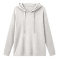 thumbnail image 3 of yillto Womens Hoodies Long Sleeve Crewneck Casual Shirts Tops Solid Color Loose Breathable Tee, 3 of 6
