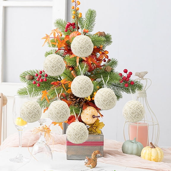 HBBKVI White 2.4" Christmas Balls Christmas Tree Decoration Ornaments Shatterproof Hanging Balls for Birthday Halloween Holiday Wedding Decorations Set of 1pcs