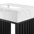 thumbnail image 6 of Modway Gridiron 24" Modern Style Metal Bathroom Vanity in White/Black, 6 of 9