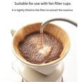 thumbnail image 3 of TOPRenddon 50-Pack Thickened Cone Coffee Filters - Natural Wood Pulp for Pour Over, Hario V60, Chemex & Drip Machines | Premium Unbleached Paper for Richer Flavor, 3 of 8